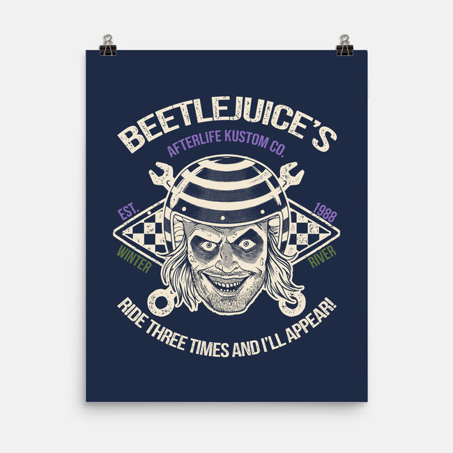 Beetlejuice's Afterlife Kustom-None-Matte-Poster-Massai