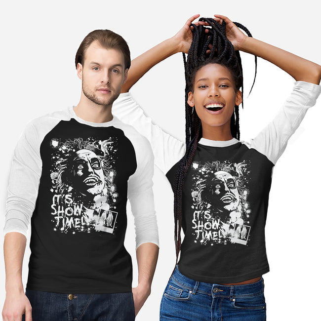 Show Time-Unisex-Baseball-Tee-Arinesart