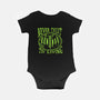 Never Trust The Living Bat-Baby-Basic-Onesie-rocketman_art