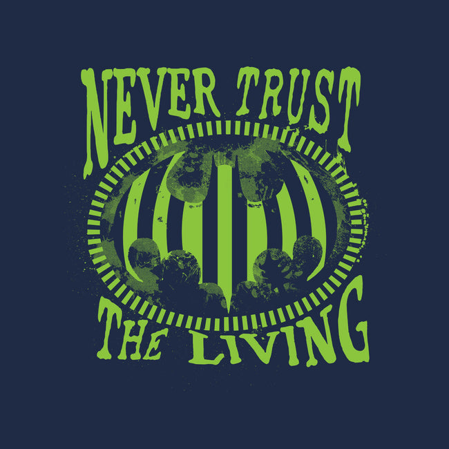 Never Trust The Living Bat-Unisex-Basic-Tee-rocketman_art