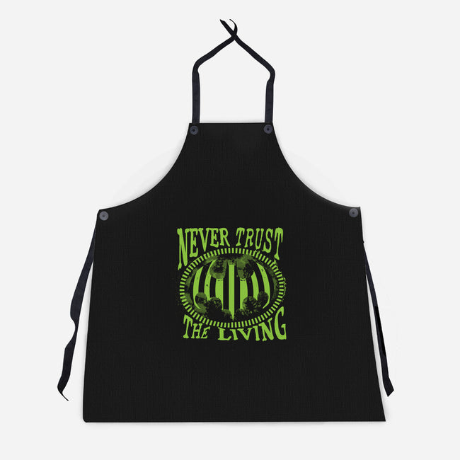 Never Trust The Living Bat-Unisex-Kitchen-Apron-rocketman_art