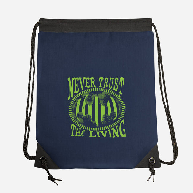 Never Trust The Living Bat-None-Drawstring-Bag-rocketman_art