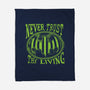 Never Trust The Living Bat-None-Fleece-Blanket-rocketman_art