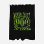 Never Trust The Living Bat-None-Polyester-Shower Curtain-rocketman_art