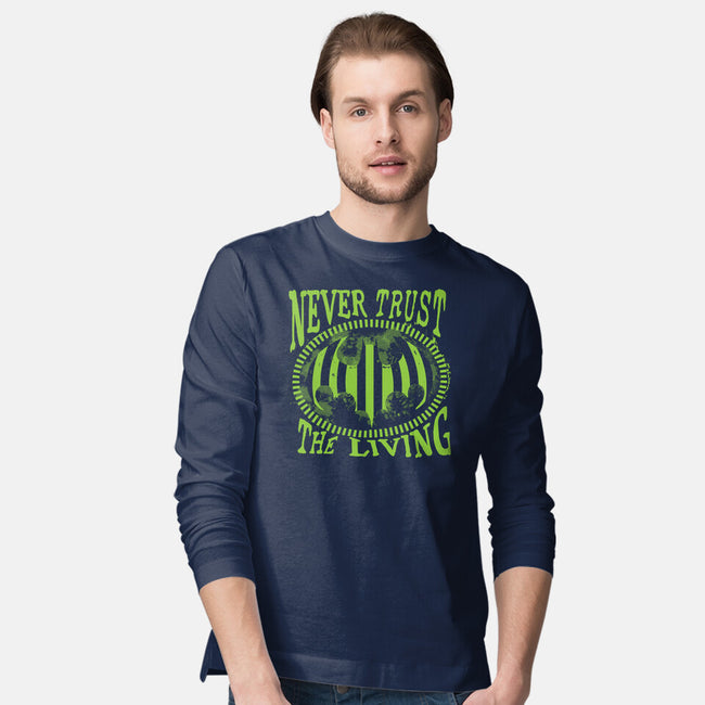 Never Trust The Living Bat-Mens-Long Sleeved-Tee-rocketman_art