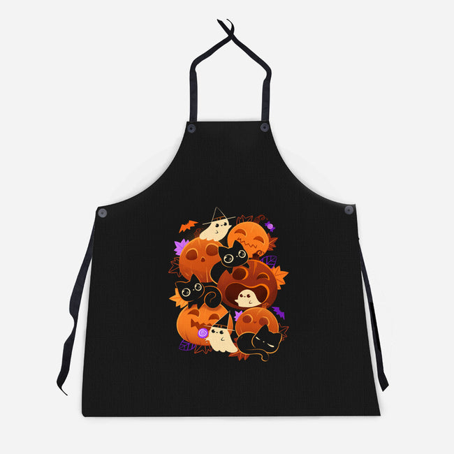 Halloween Party-Unisex-Kitchen-Apron-ricolaa