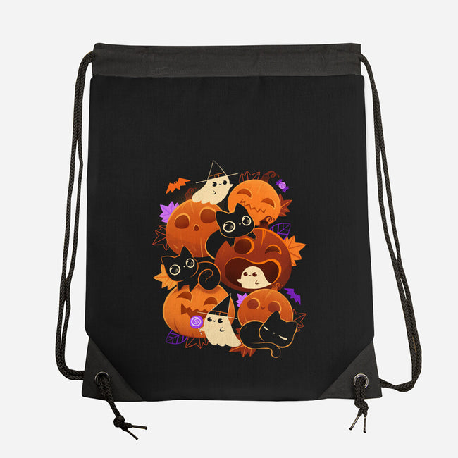 Halloween Party-None-Drawstring-Bag-ricolaa