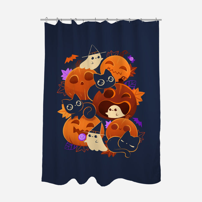 Halloween Party-None-Polyester-Shower Curtain-ricolaa