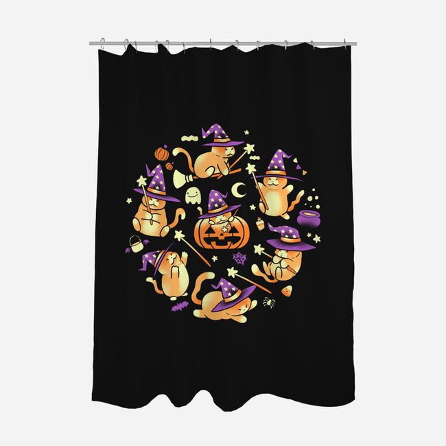 Meowgic-None-Polyester-Shower Curtain-naomori