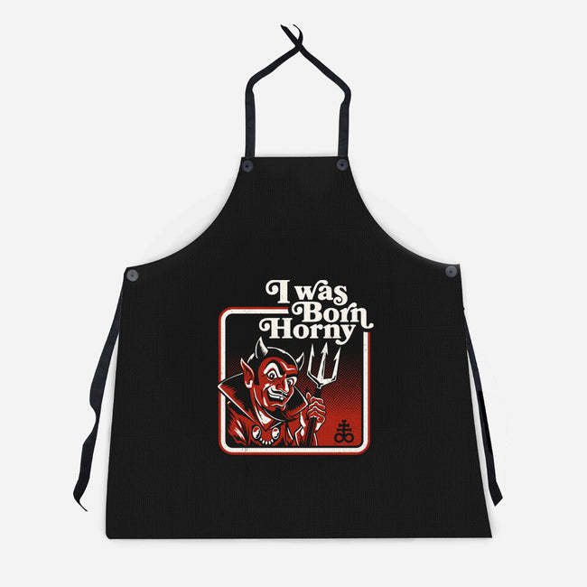 I Was Born Horny-Unisex-Kitchen-Apron-Nemons