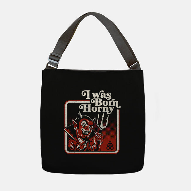 I Was Born Horny-None-Adjustable Tote-Bag-Nemons