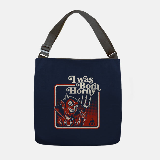 I Was Born Horny-None-Adjustable Tote-Bag-Nemons