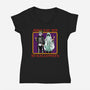 Say Yes To Halloween-Womens-V-Neck-Tee-zascanauta