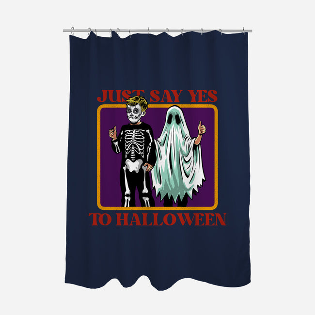 Say Yes To Halloween-None-Polyester-Shower Curtain-zascanauta