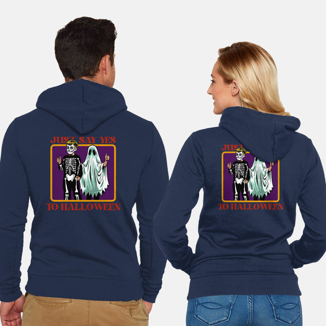 Say Yes To Halloween-Unisex-Zip-Up-Sweatshirt-zascanauta