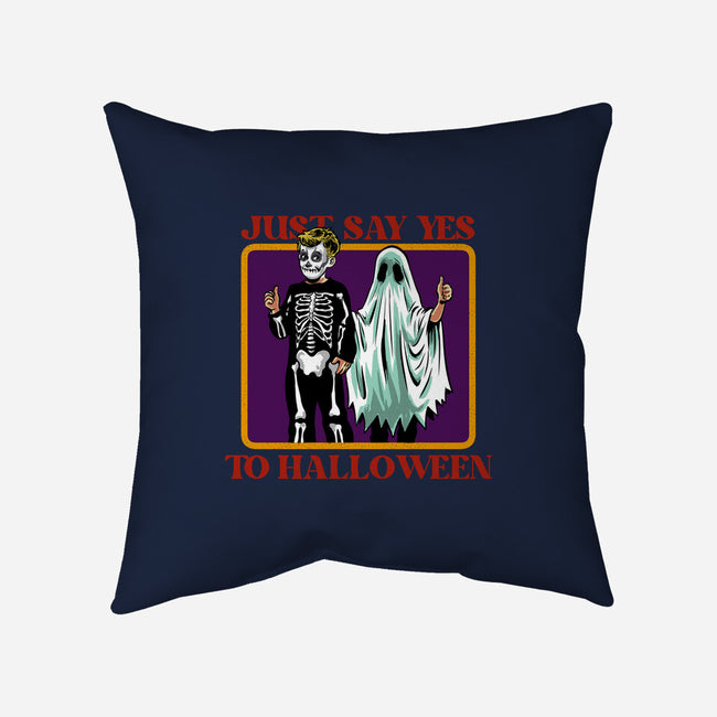 Say Yes To Halloween-None-Removable Cover w Insert-Throw Pillow-zascanauta