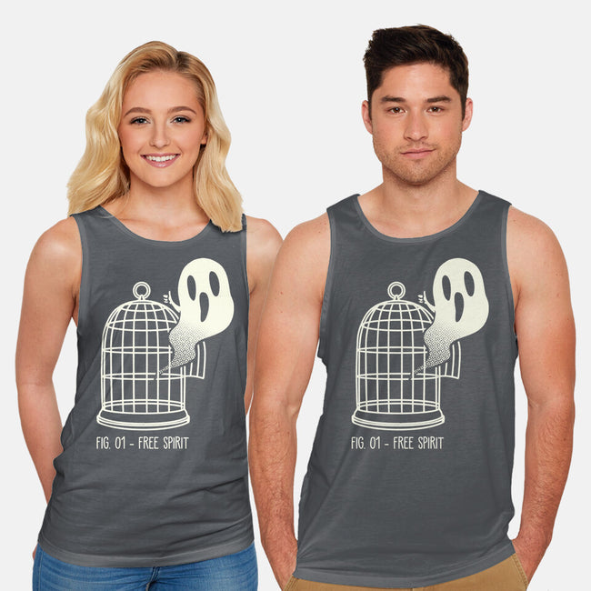 Free Spirit Funny Ghost-Unisex-Basic-Tank-tobefonseca