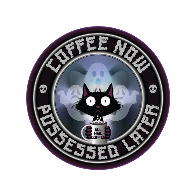 Coffee Now Possessed Later-Womens-V-Neck-Tee-Whimsical Thinker