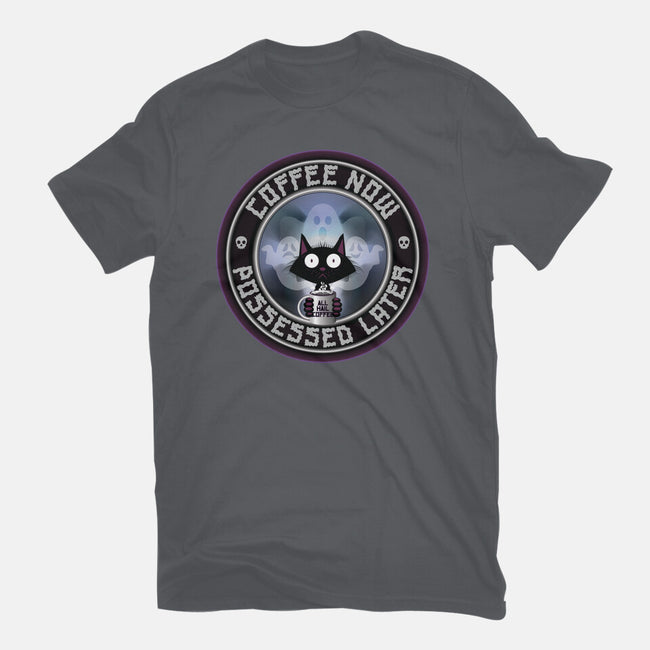 Coffee Now Possessed Later-Mens-Premium-Tee-Whimsical Thinker