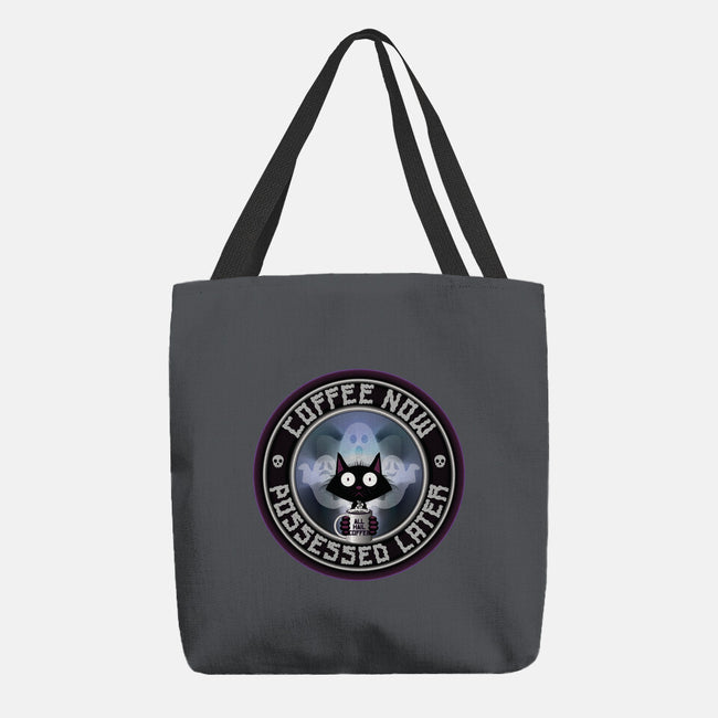 Coffee Now Possessed Later-None-Basic Tote-Bag-Whimsical Thinker