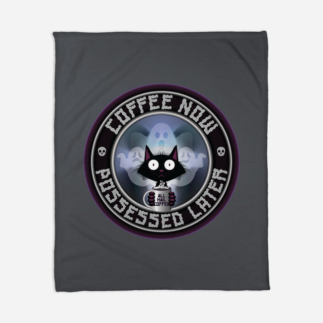 Coffee Now Possessed Later-None-Fleece-Blanket-Whimsical Thinker