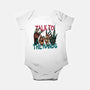 Talk To The Hands-Baby-Basic-Onesie-glitchygorilla