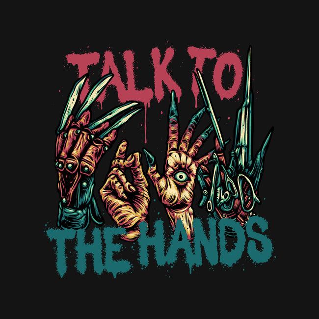 Talk To The Hands-Youth-Crew Neck-Sweatshirt-glitchygorilla