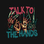 Talk To The Hands-Youth-Crew Neck-Sweatshirt-glitchygorilla