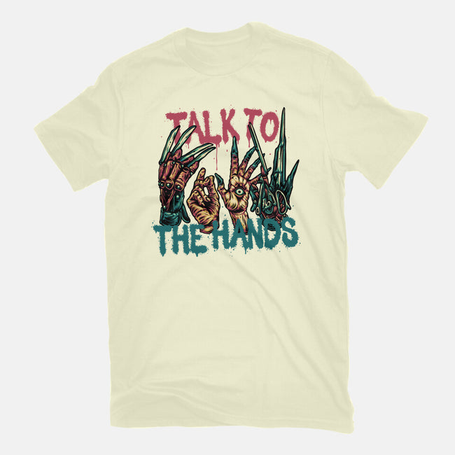 Talk To The Hands-Mens-Premium-Tee-glitchygorilla