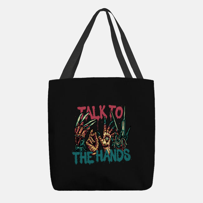 Talk To The Hands-None-Basic Tote-Bag-glitchygorilla