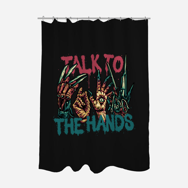 Talk To The Hands-None-Polyester-Shower Curtain-glitchygorilla