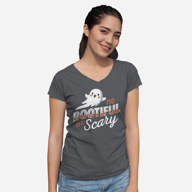 To Bootiful To Be Scary-Womens-V-Neck-Tee-Herk Up Tees