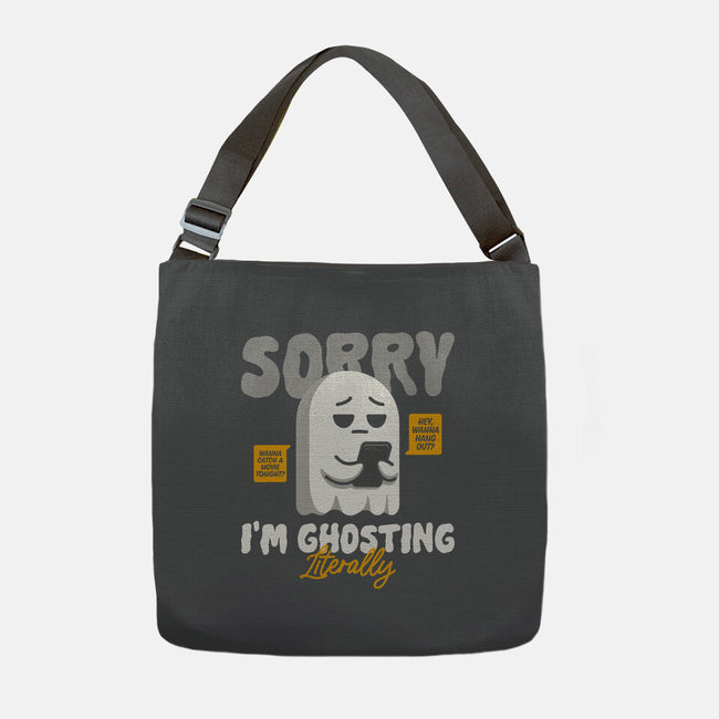 Literally Ghosting You-None-Adjustable Tote-Bag-Herk Up Tees