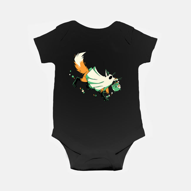 Fox Ghost-Baby-Basic-Onesie-GloamingFoxes