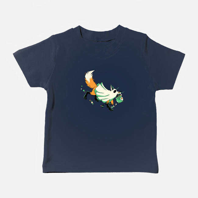 Fox Ghost-Baby-Basic-Tee-GloamingFoxes