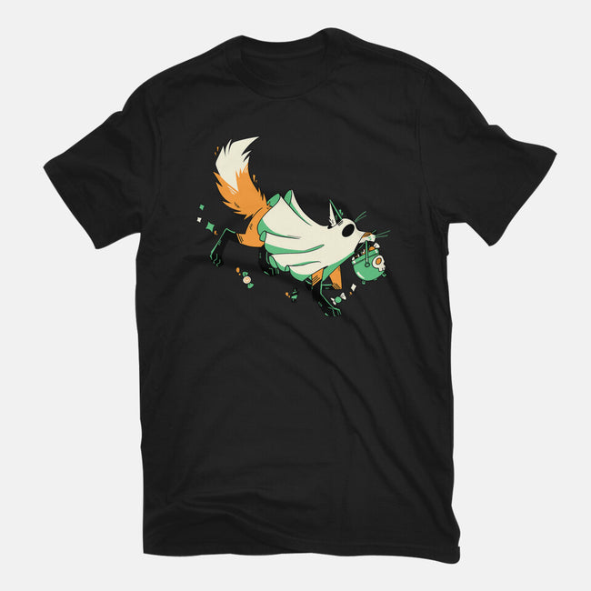 Fox Ghost-Womens-Basic-Tee-GloamingFoxes