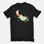 Fox Ghost-Womens-Fitted-Tee-GloamingFoxes