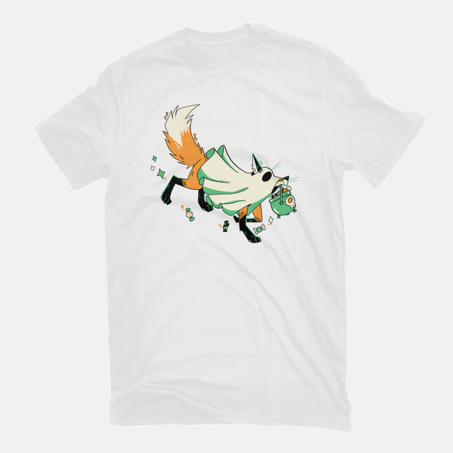 Fox Ghost-Unisex-Basic-Tee-GloamingFoxes