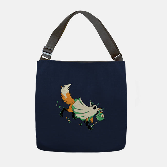 Fox Ghost-None-Adjustable Tote-Bag-GloamingFoxes