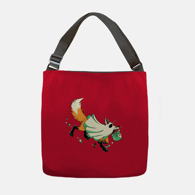 Fox Ghost-None-Adjustable Tote-Bag-GloamingFoxes