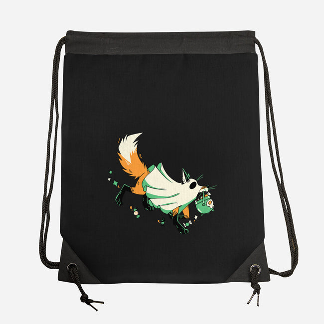 Fox Ghost-None-Drawstring-Bag-GloamingFoxes