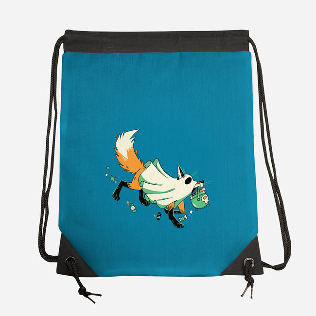 Fox Ghost-None-Drawstring-Bag-GloamingFoxes