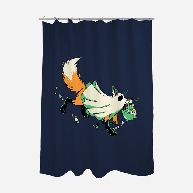 Fox Ghost-None-Polyester-Shower Curtain-GloamingFoxes