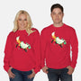 Fox Ghost-Unisex-Crew Neck-Sweatshirt-GloamingFoxes