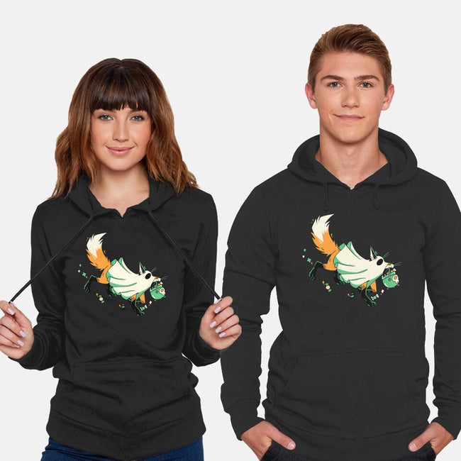 Fox Ghost-Unisex-Pullover-Sweatshirt-GloamingFoxes