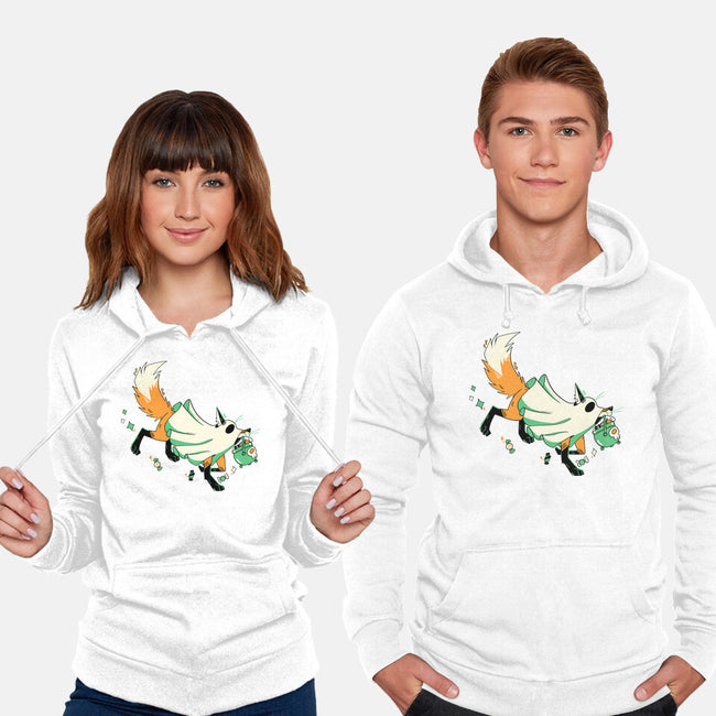 Fox Ghost-Unisex-Pullover-Sweatshirt-GloamingFoxes