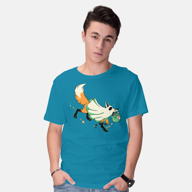 Fox Ghost-Mens-Basic-Tee-GloamingFoxes