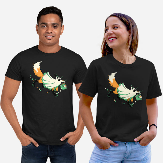 Fox Ghost-Unisex-Basic-Tee-GloamingFoxes