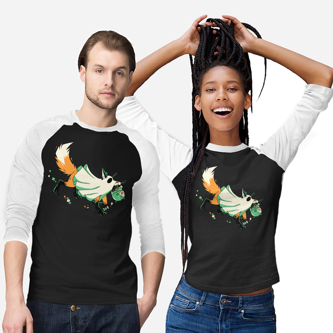 Fox Ghost-Unisex-Baseball-Tee-GloamingFoxes