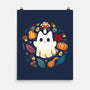 Kitten Ghost Autumn-None-Matte-Poster-Vallina84